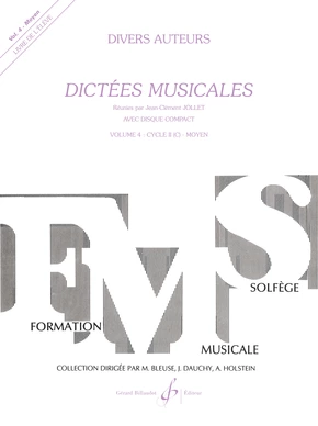 Dictées musicales. Volume 4 Livre de l'élève
